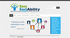 Desktop Screenshot of easysociability.com
