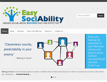 Tablet Screenshot of easysociability.com